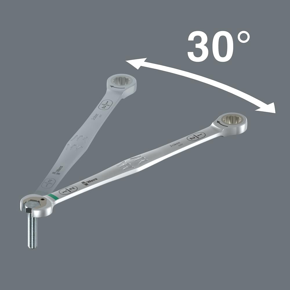 6007 Joker Ratcheting Combination Spanner SB, Long Design, Imperial, 5/16" x 180 mm - Image 6