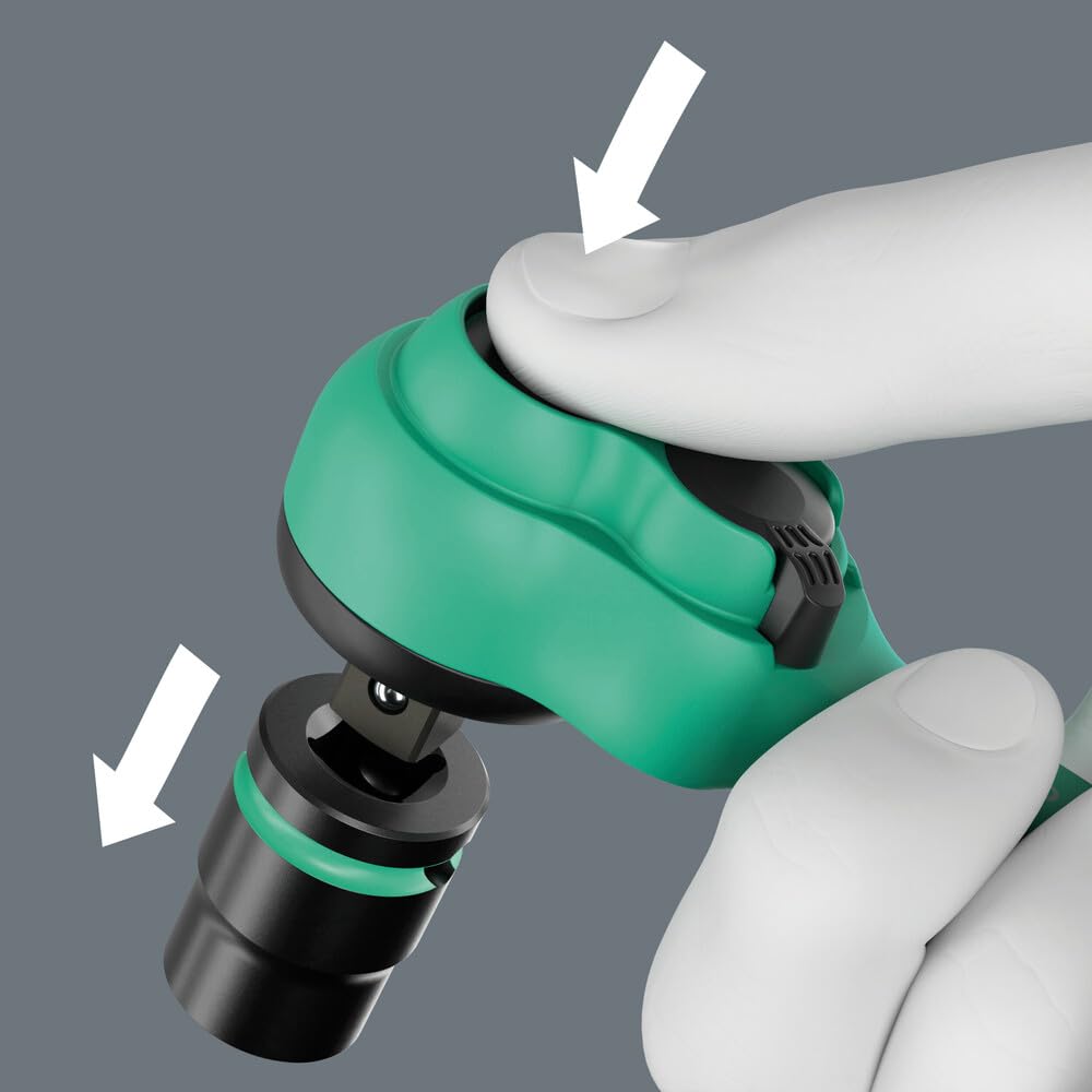 8010 A Zyklop Comfort Ratchet, with reversing Lever, with 1/4" Drive, 1/4" x 144 mm - Image 5