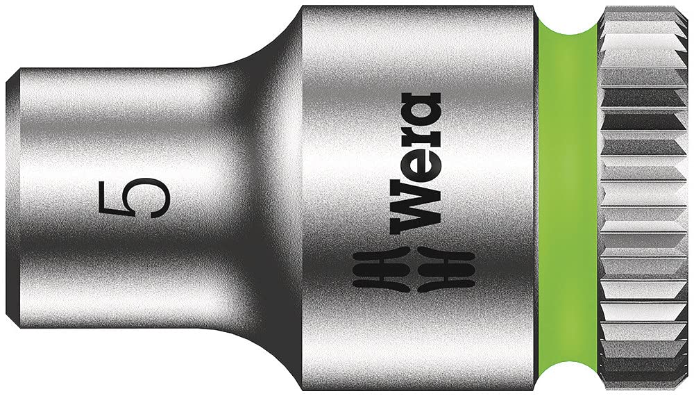 Wera 05004017001 8100 SA 7 Zyklop Metric Metal Ratchet Set with Push-Through Square, 28 Piece, 1/4" Drive - Image 12