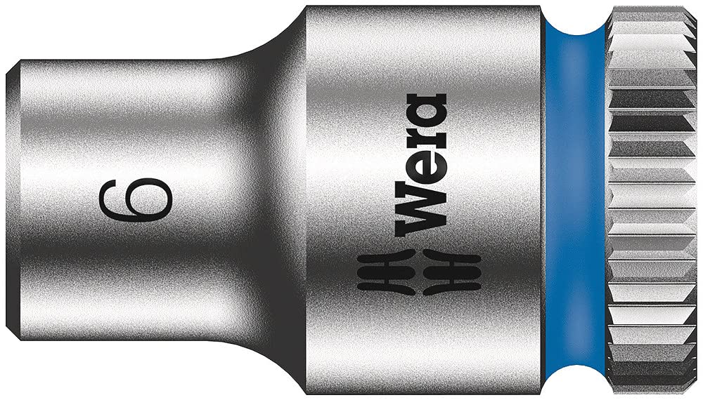 Wera 05004017001 8100 SA 7 Zyklop Metric Metal Ratchet Set with Push-Through Square, 28 Piece, 1/4" Drive - Image 13