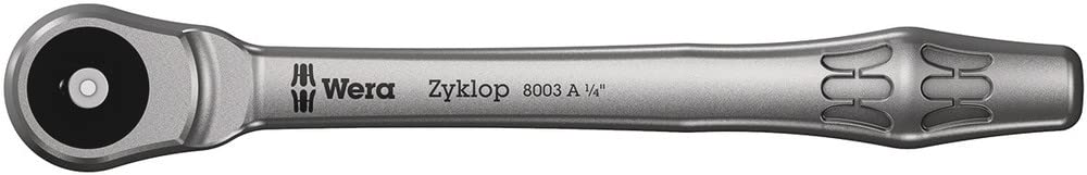 Wera 05004017001 8100 SA 7 Zyklop Metric Metal Ratchet Set with Push-Through Square, 28 Piece, 1/4" Drive - Image 11