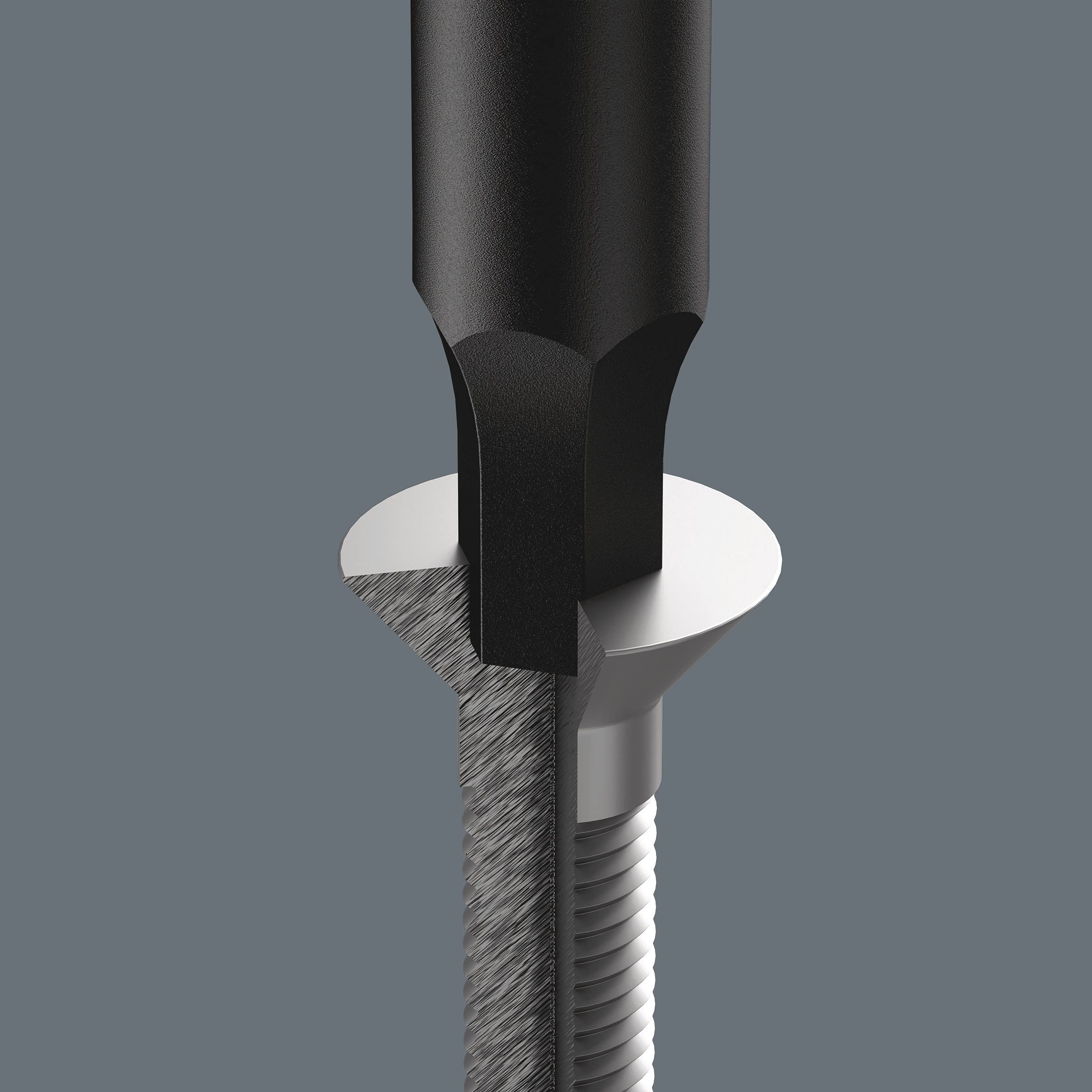 WERA 05118066001 2054 Screwdriver for Hexagon Socket Screws for Electronic Applications, 1.5 x 60 mm - Image 4